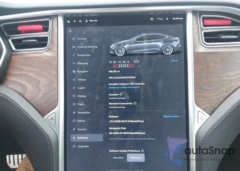 2017 Tesla Model S 100D/60D/75D/90D/P100D z USA, uszkodzony, nr VIN 5YJSA1E43HF216154